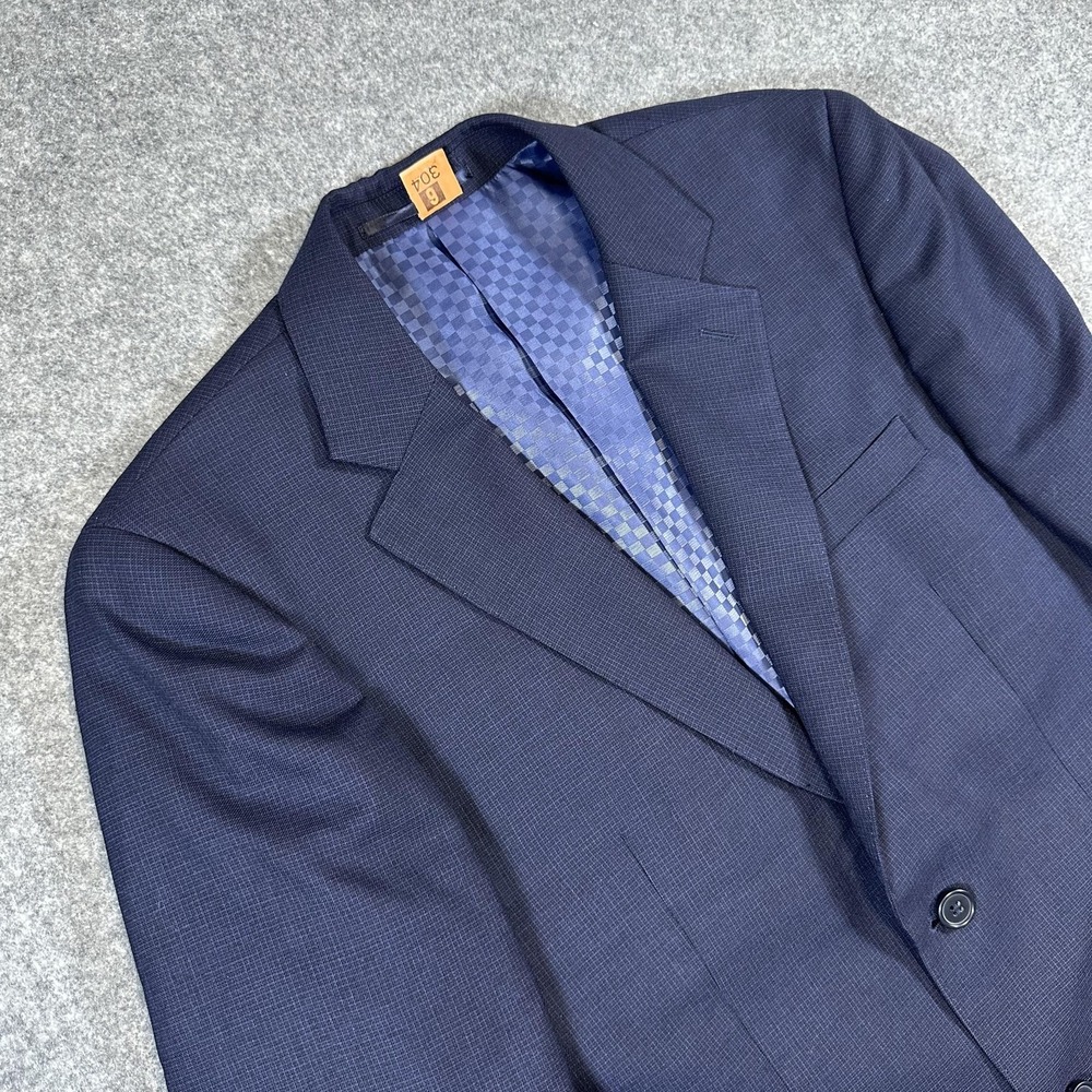 Douglas & Grahame Blazer Mens 38R Slim Fit Wool Super 120s Office Jacket